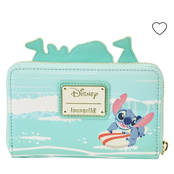 Loungefly Disney Stitch Sandcastle Beach Surprise Mini Backpack Wallet Keychain - Picture 4 of 15